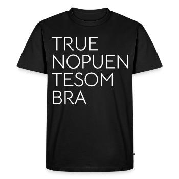 PONT DE L’OMBRE DU TONNERRE - T-shirt Premium bio Homme - noir - Devant - Nico (187cm)