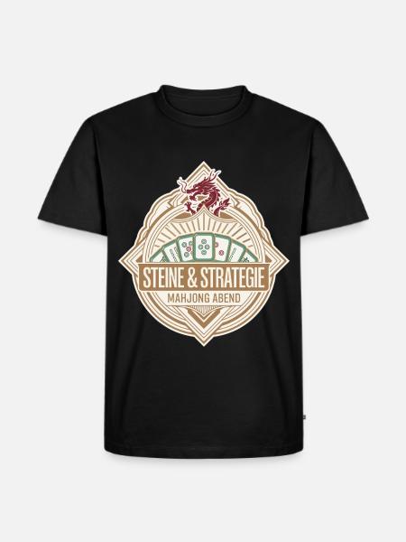 Steine & Strategie - Männer Premium Bio T-Shirt - Schwarz
