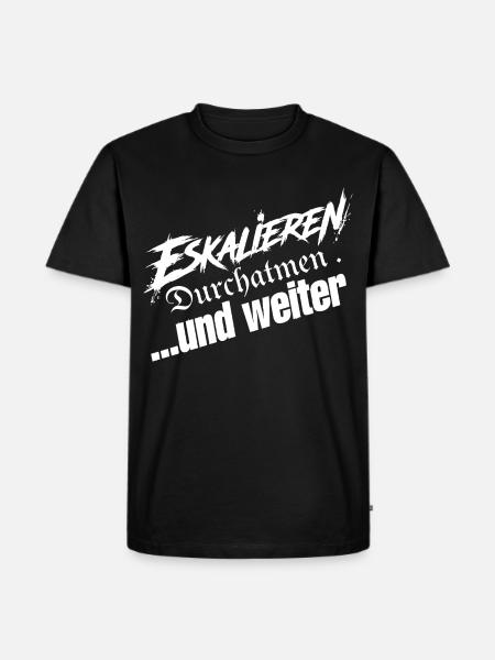Einfach Weitermachen - Männer Premium Bio T-Shirt - Schwarz