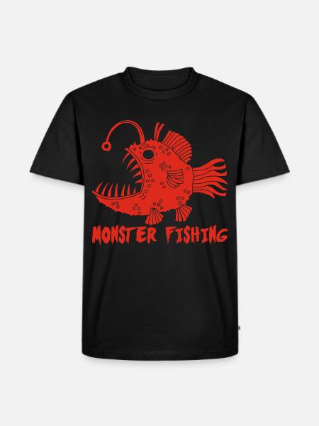 Goldfisch der Tiefe - Männer Premium Bio T-Shirt - Schwarz