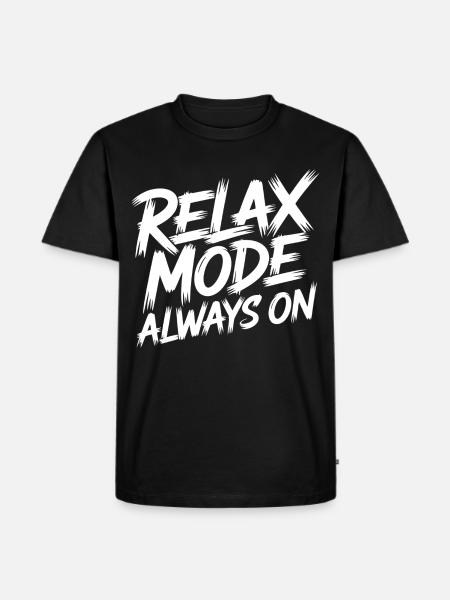 Relaxmodus Always On - Männer Premium Bio T-Shirt - Schwarz