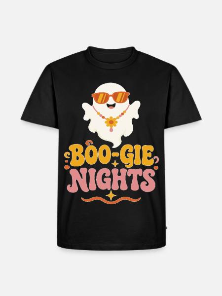 Boo-Gie Nights Retro-Geist - Männer Premium Bio T-Shirt - Schwarz