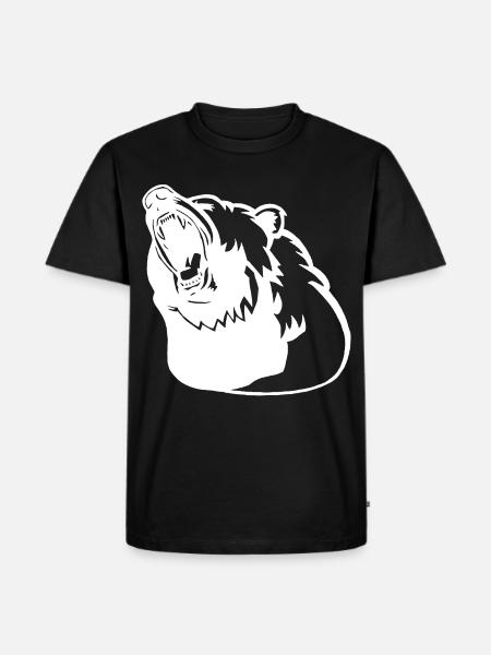 Das Erwachen des Eisbären - Männer Premium Bio T-Shirt - Schwarz
