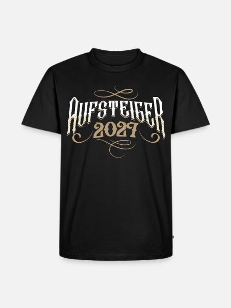 Aufsteiger 2027 - Männer Premium Bio T-Shirt - Schwarz