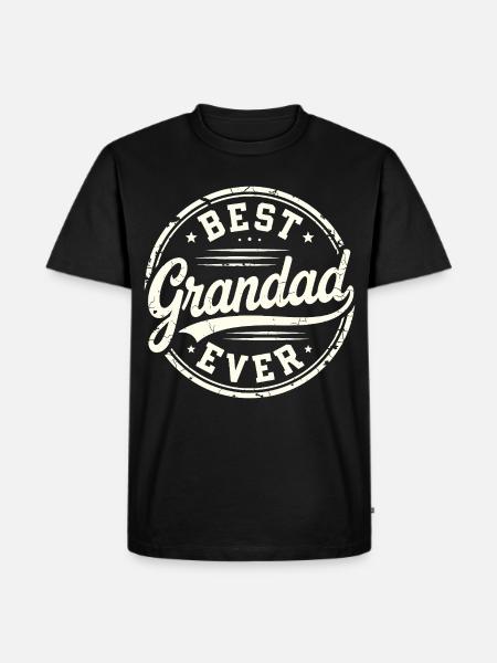Bester Opa aller Zeiten - Männer Premium Bio T-Shirt - Schwarz