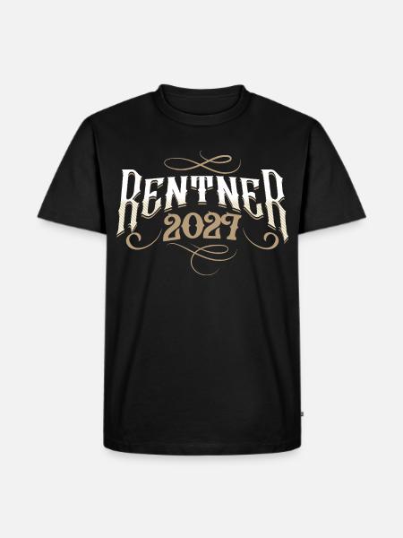 Rentner 2027 - Männer Premium Bio T-Shirt - Schwarz