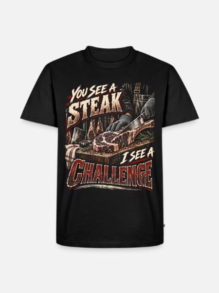 Metzger Schlachter Metzgerhandwerk - Männer Premium Bio T-Shirt - Schwarz