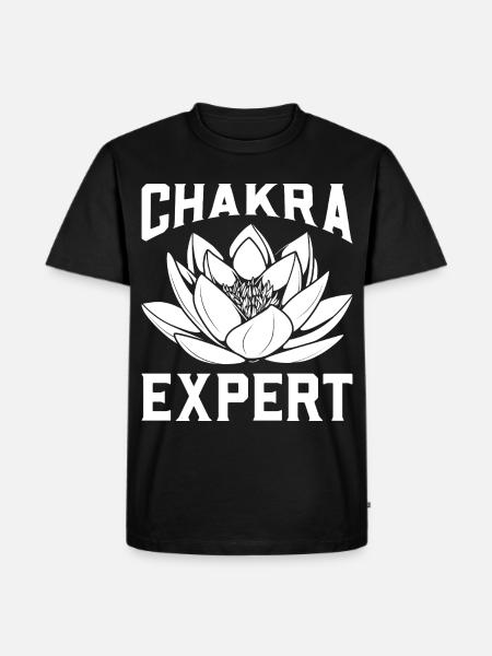 Chakra-Expertin - Männer Premium Bio T-Shirt - Schwarz