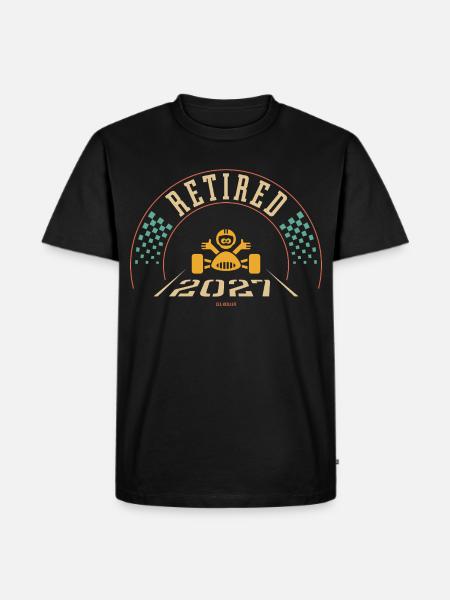 Retired 2027 (Retiree / Retirement Entry / 4C) - Männer Premium Bio T-Shirt - Schwarz