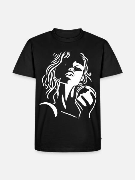 Ein bisschen Licht - Männer Premium Bio T-Shirt - Schwarz