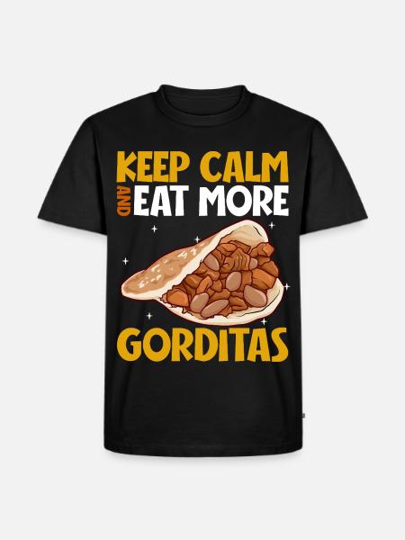 Keep Calm - Gorditas - Männer Premium Bio T-Shirt - Schwarz