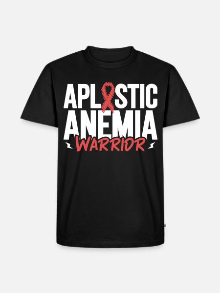 Aplastische Anämie - Tapferer Kämpfer - Männer Premium Bio T-Shirt - Schwarz