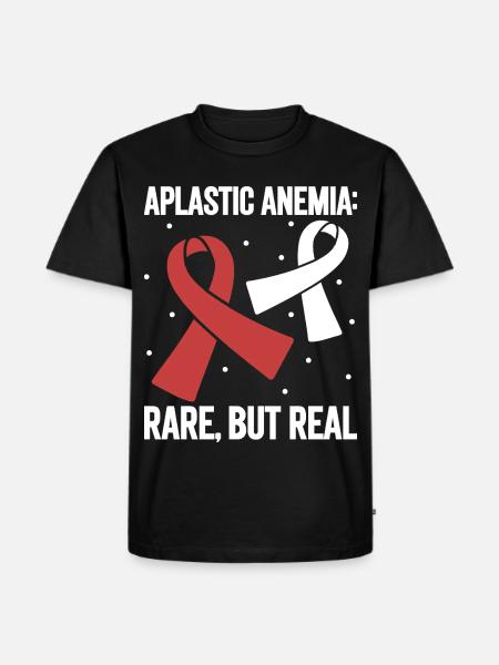 Aplastische Anämie - Selten aber echt - Männer Premium Bio T-Shirt - Schwarz
