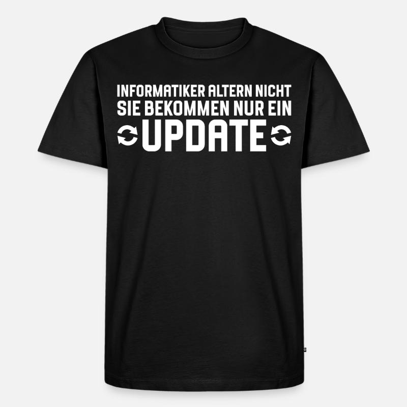 Computer scientists age, not programmers - Men's Premium Organic T-Shirt - black