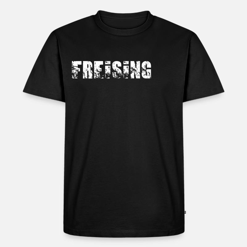Freising - Männer Premium Bio T-Shirt - Schwarz
