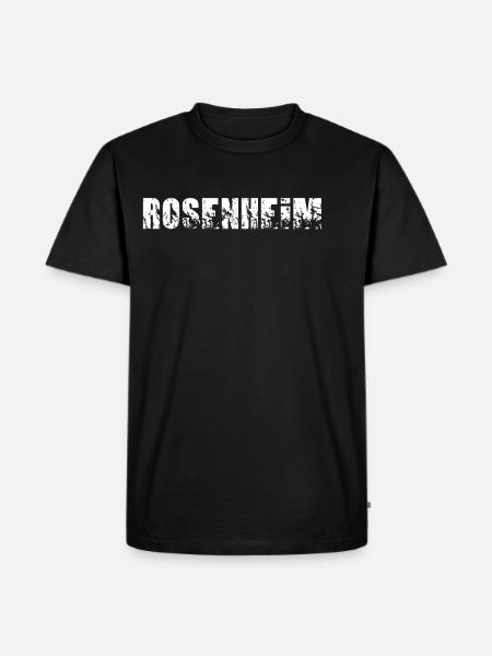 Rosenheim - Männer Premium Bio T-Shirt - Schwarz