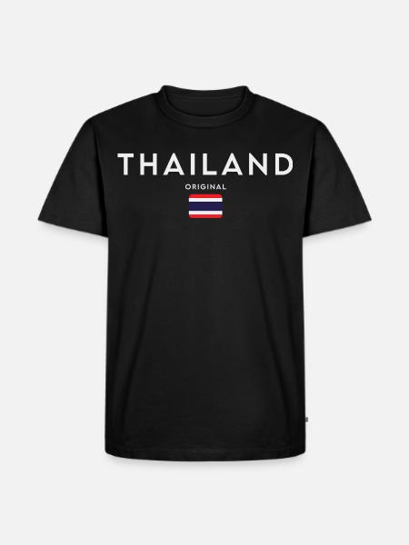 Flag of Thailand, Thai pride - Men's Premium Organic T-Shirt - black