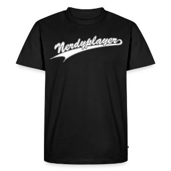 NERDY pour toujours - Nerdyplayer - T-shirt Premium bio Homme - noir - Devant - Nico (187cm)