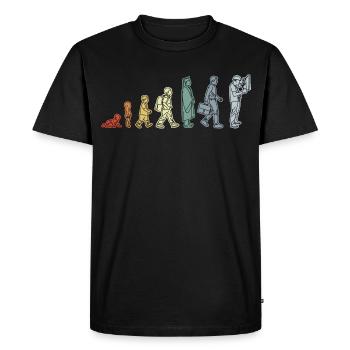 Cycle de vie de l’électricien - T-shirt Premium bio Homme - noir - Devant - Nico (187cm)