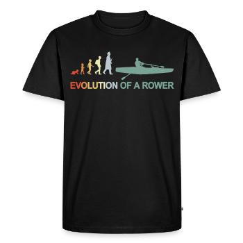 Développement d’un rameur - T-shirt Premium bio Homme - noir - Devant - Nico (187cm)