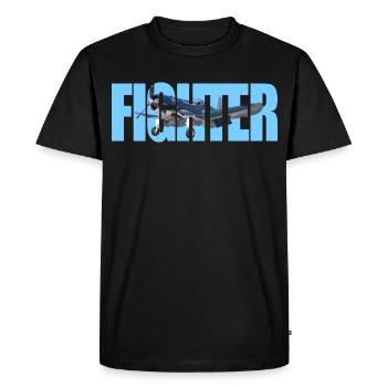 Chasseur F4U Corsair - T-shirt Premium bio Homme - noir - Devant - Nico (187cm)