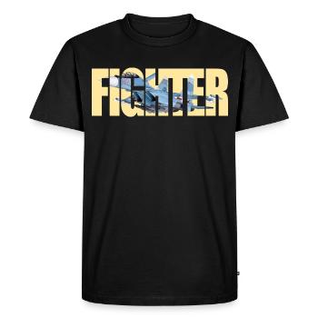 Fighter Su-30SM - Men's Premium Organic T-Shirt - black - Front - Nico (187cm)