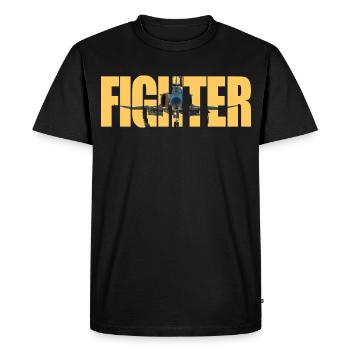 Fighter F-4 Phantom - Men's Premium Organic T-Shirt - black - Front - Nico (187cm)