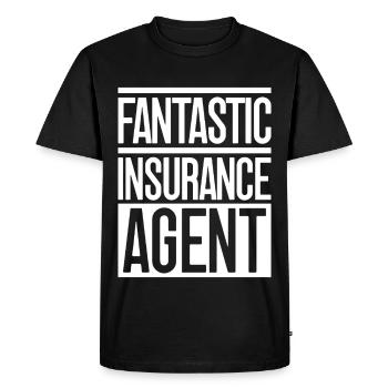 Agent d’assurance Costume Agent fantastique Medicare - T-shirt Premium bio Homme - noir - Devant - Nico (187cm)