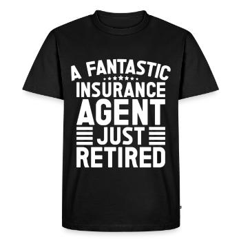 Costume d’agent d’assurance Medicare tout juste retraité - T-shirt Premium bio Homme - noir - Devant - Nico (187cm)