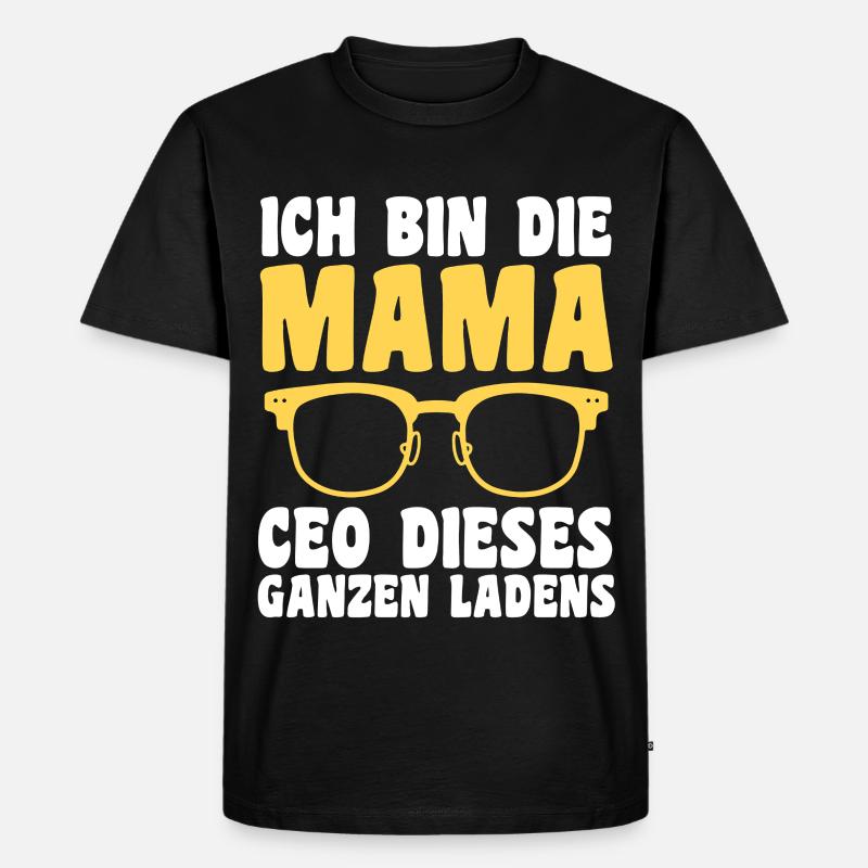 Mutter Team Mama - Männer Premium Bio T-Shirt - Schwarz