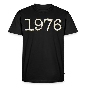 1976 Birthday Gift - Awesome since 1976 - Men's Premium Organic T-Shirt - black - Front - Nico (187cm)
