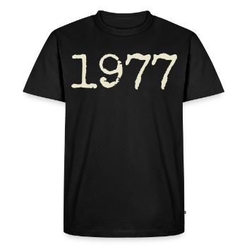Cadeau Anniversaire 1977 - Génial depuis 1977 - T-shirt Premium bio Homme - noir - Devant - Nico (187cm)