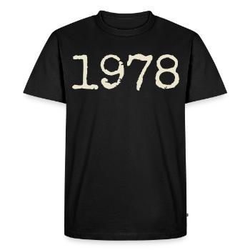 1978 Birthday Gift - Awesome since 1978 - Men's Premium Organic T-Shirt - black - Front - Nico (187cm)