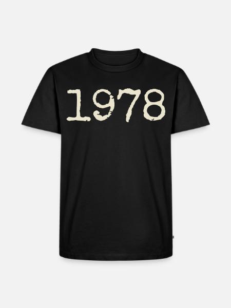 1978 Birthday Gift - Awesome since 1978 - Men's Premium Organic T-Shirt - black