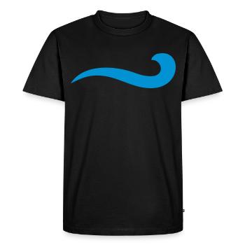 vague - T-shirt Premium bio Homme - noir - Devant - Nico (187cm)