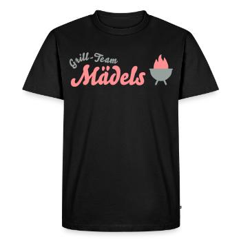 barbecue - Men's Premium Organic T-Shirt - black - Front - Nico (187cm)