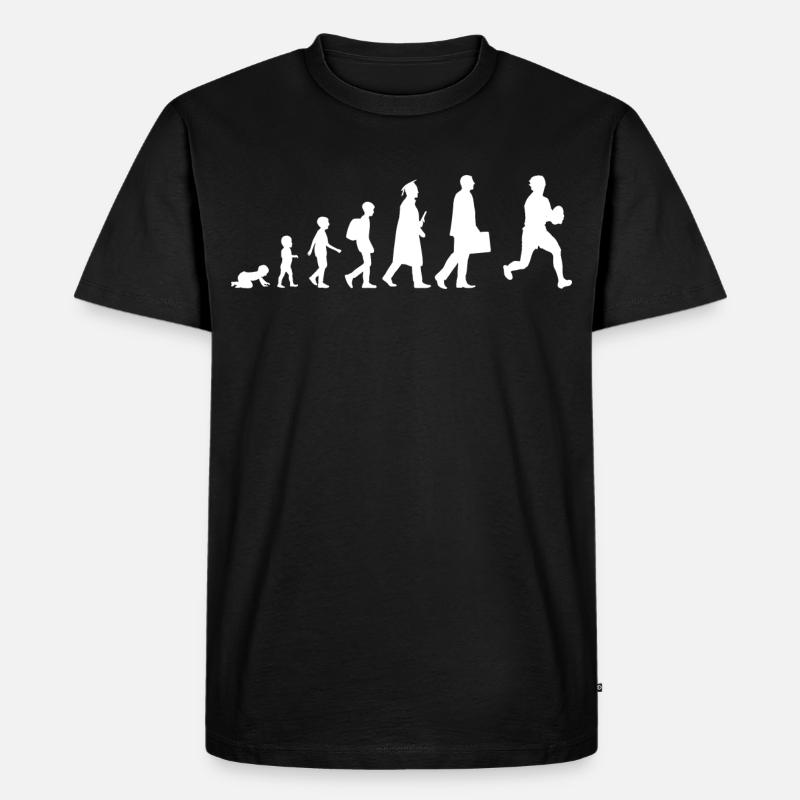 Évolution du rugby - T-shirt Premium bio Homme - noir