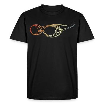 Lunettes de natation Dessin - T-shirt Premium bio Homme - noir - Devant - Nico (187cm)