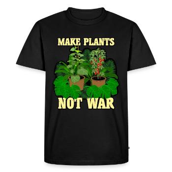 Plants Plants - Men's Premium Organic T-Shirt - black - Front - Nico (187cm)