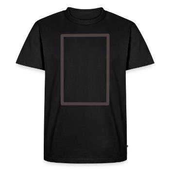 Cool square pattern - Men's Premium Organic T-Shirt - black - Front - Nico (187cm)