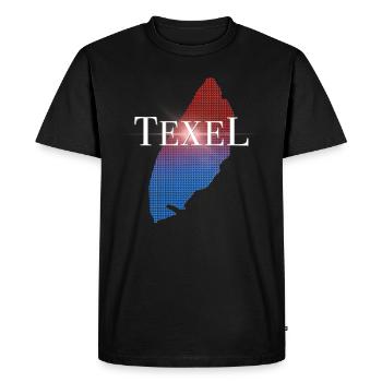 L'amour de l'île de Texel - T-shirt Premium bio Homme - noir - Devant - Nico (187cm)