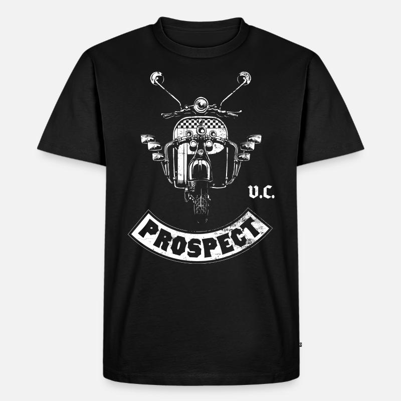Scooter Roller Mod MC - Männer Premium Bio T-Shirt - Schwarz
