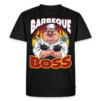 Barbecue Patron Barbecue Party Hommes d’humour Grillen - T-shirt Premium bio Homme - noir - Devant - Nico (187cm)