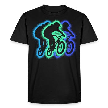 Silhouettes de cascades de vélo BMX Vélo BMX pour hommes - T-shirt Premium bio Homme - noir - Devant - Nico (187cm)