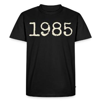 Cadeau Anniversaire 1985 - Génial depuis 1985 - T-shirt Premium bio Homme - noir - Devant - Nico (187cm)