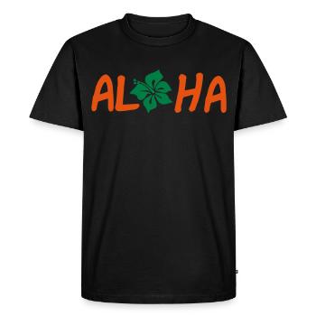 Hawaii - T-shirt Premium bio Homme - noir - Devant - Nico (187cm)