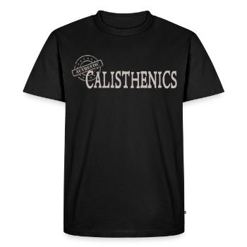 Callisthénie - T-shirt Premium bio Homme - noir - Devant - Nico (187cm)