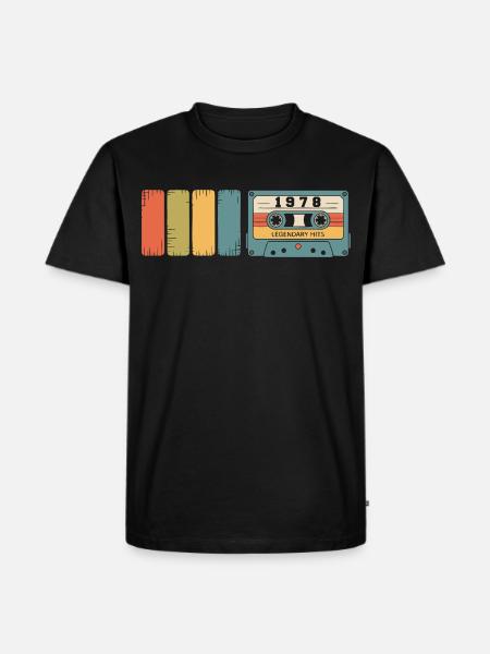 Cadeau d’anniversaire original 1978 Vintage 1978 - T-shirt Premium bio Homme - noir