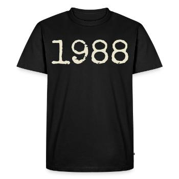 1988 Birthday Gift - Awesome since 1988 - Men's Premium Organic T-Shirt - black - Front - Nico (187cm)