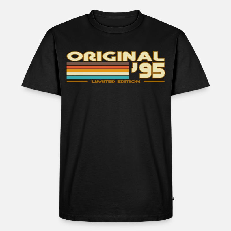 1995 - Männer Premium Bio T-Shirt - Schwarz